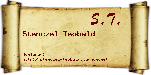 Stenczel Teobald névjegykártya